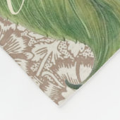 Zonnebloem Vintage Damast Bloem Kunst Fleece Deken (Hoek)