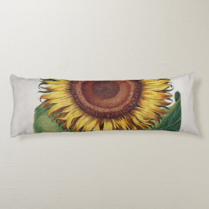 Zonnebloem Vintage Damast Bloem Kunst Lichaamskussen