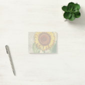 Zonnebloem Vintage Damast Bloem Kunst Post-it® Notes (Kantoor)