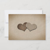 Zonnebloem Vintage Wedding RSVP Card Meal Choice (Achterkant)