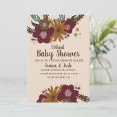  zonnebloem - Virtueel Baby shower voor bijen Kaart (Staand voorkant)