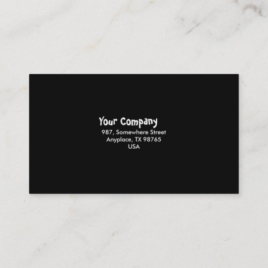 Zonnebloem Visitekaartje (Achterkant)