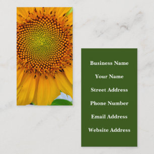Zonnebloem Visitekaartje