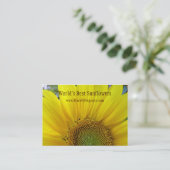 Zonnebloem Visitekaartje (Staand voorkant)