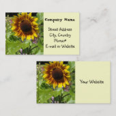 Zonnebloem Visitekaartje (Voorkant / Achterkant)
