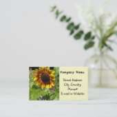 Zonnebloem Visitekaartje (Staand voorkant)