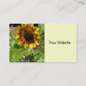 Zonnebloem Visitekaartje (Achterkant)