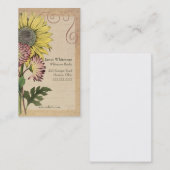  zonnebloem visitekaartje (Voorkant / Achterkant)