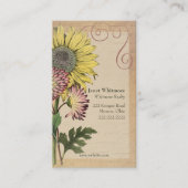  zonnebloem visitekaartje (Voorkant)