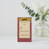 Zonnebloem Visitekaartje (Staand voorkant)