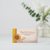 zonnebloem -  visitekaartje (Staand voorkant)