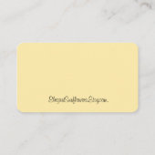 Zonnebloem Visitekaartje (Achterkant)