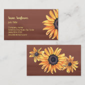 Zonnebloem Visitekaartje (Voorkant / Achterkant)