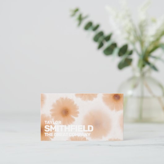 Zonnebloem Visitekaartje (Staand voorkant)