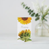 Zonnebloem Visitekaartje (Staand voorkant)