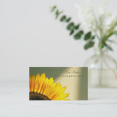 Zonnebloem Visitekaartje (Staand voorkant)