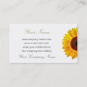 Zonnebloem Visitekaartje (Achterkant)