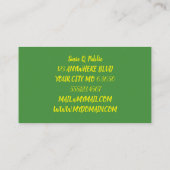 Zonnebloem Visitekaartje (Achterkant)