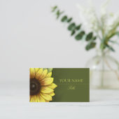 Zonnebloem Visitekaartje (Staand voorkant)
