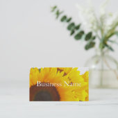 Zonnebloem Visitekaartje (Staand voorkant)