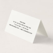 Zonnebloem Visitekaartje (Achterkant)