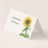 Zonnebloem Visitekaartje (Voorkant)