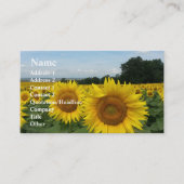 Zonnebloem Visitekaartje (Voorkant)