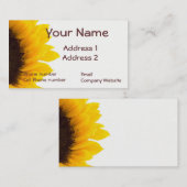 Zonnebloem Visitekaartje (Voorkant / Achterkant)