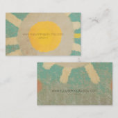 Zonnebloem Visitekaartje (Voorkant / Achterkant)