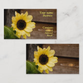 Zonnebloem visitekaartje (Voorkant / Achterkant)