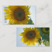 Zonnebloem Visitekaartje (Voorkant / Achterkant)