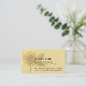 Zonnebloem Visitekaartje (Staand voorkant)