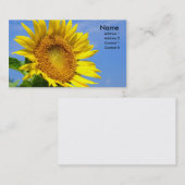 Zonnebloem Visitekaartje (Voorkant / Achterkant)