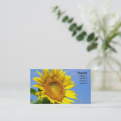 Zonnebloem Visitekaartje (Staand voorkant)
