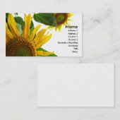 Zonnebloem Visitekaartje (Voorkant / Achterkant)