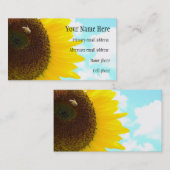 Zonnebloem Visitekaartje (2) (Voorkant / Achterkant)