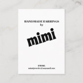 Zonnebloem, Visitekaartje voor beeldscherm (Achterkant)