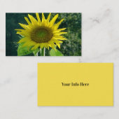Zonnebloem Visitekaartjes (Voorkant / Achterkant)