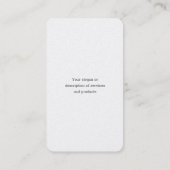 Zonnebloem Visitekaartjes (Achterkant)