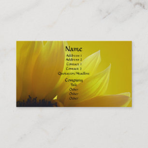 Zonnebloem Visitekaartjes personaliseren Visitekaa