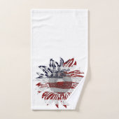 Zonnebloem vlag bad handdoek (Handdoek)