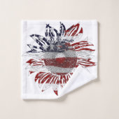 Zonnebloem vlag bad handdoek (Wasdoekje)