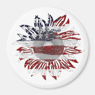 Zonnebloem vlag  magneet