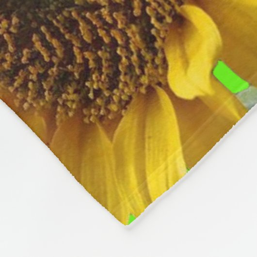 Zonnebloem Vleece Blanket Fleece Deken (Hoek)