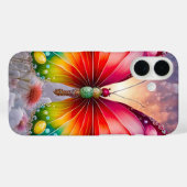Zonnebloem Vlinder Case-Mate iPhone Case (Achterkant (horizontaal))