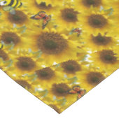 Zonnebloem vlinder hommel tafelkleed (Gekanteld)