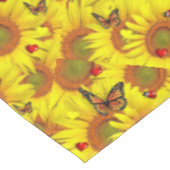 Zonnebloem vlinder lieveheersbeestje tafellaken (Gekanteld)