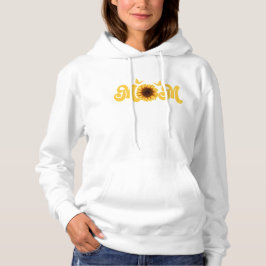 Zonnebloem vlinder mam hoodie