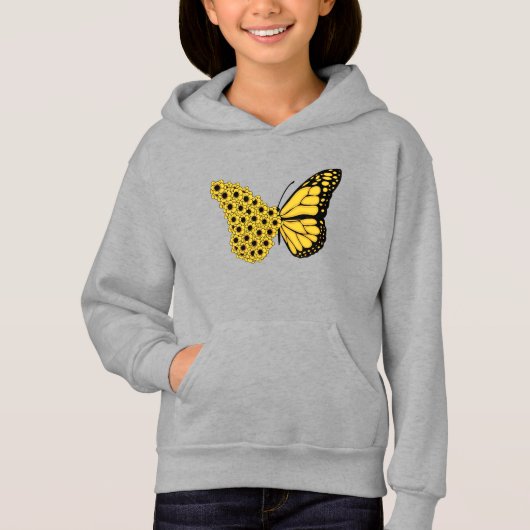 zonnebloem vlinder vintage vrouwen monarch (Voorkant)