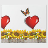 Zonnebloem Vlinderbloemig papier voor de opvulling (Vlak)